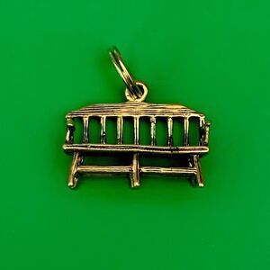 .925 Garden Bench Sterling Silver Jewelry Charm